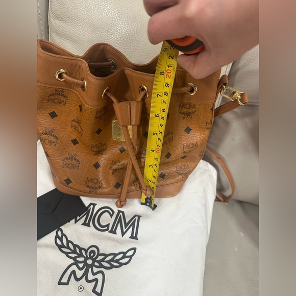 MCM cognac bucket purse - Picture 8 of 9